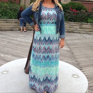 Printed maxi dress